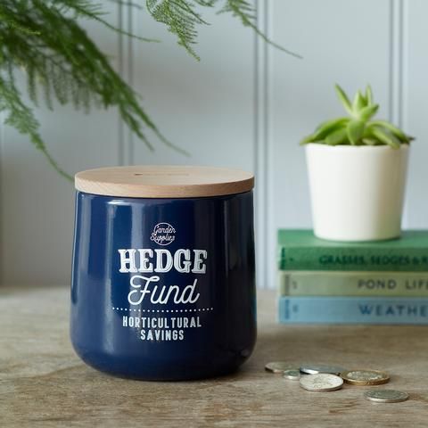 Burgon & Ball Hedge Fund Money Box Atlantic Blue