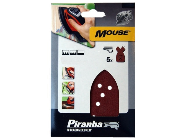 Black & Decker X31004 Mouse Sanding Sheets 80g x5