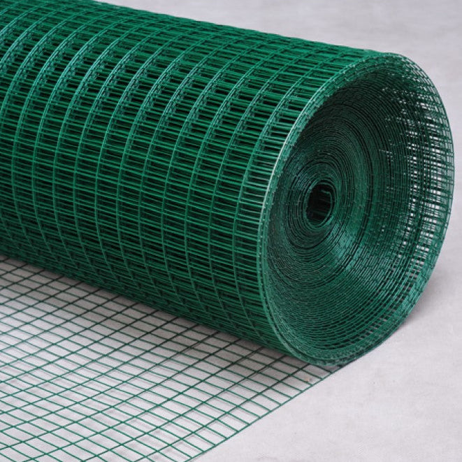 Green PVC Light Welded Mesh 900mm x 1" x 1" - 6m Roll