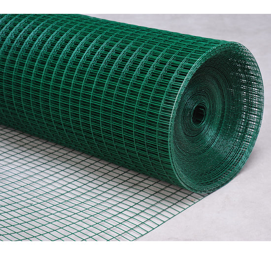Green PVC Light Welded Mesh 1200mm x 2" x 2" - 25m Roll