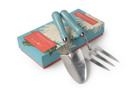 Burgon & Ball Trowel & Fork Set Chrysanthemum