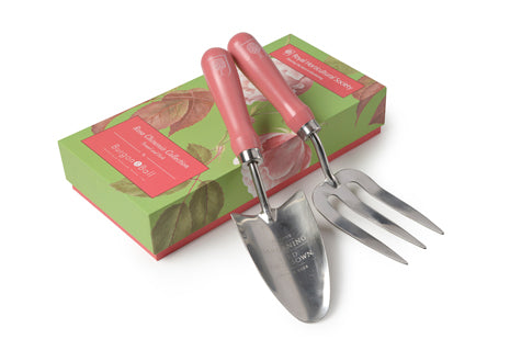 Burgon & Ball RHS Endorsed Trowel & Fork Rosa Chinesis