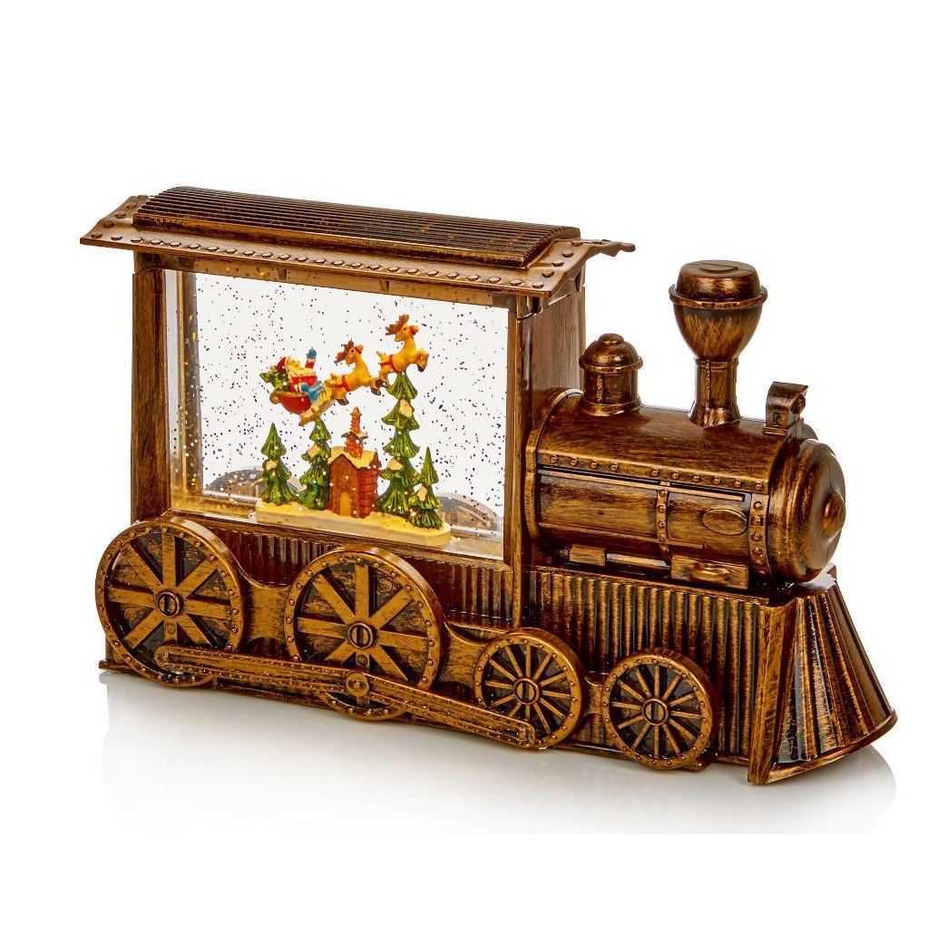 Premier Gold Train Water Spinner With Warm White LED 29cm