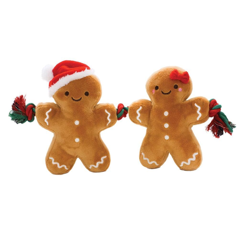Happy Pet Dog Toy Gingerbread Rope Duo