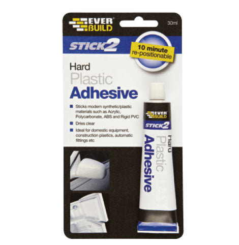 Everbuild Stick 2 Hard Plastic Adhesive 30ml