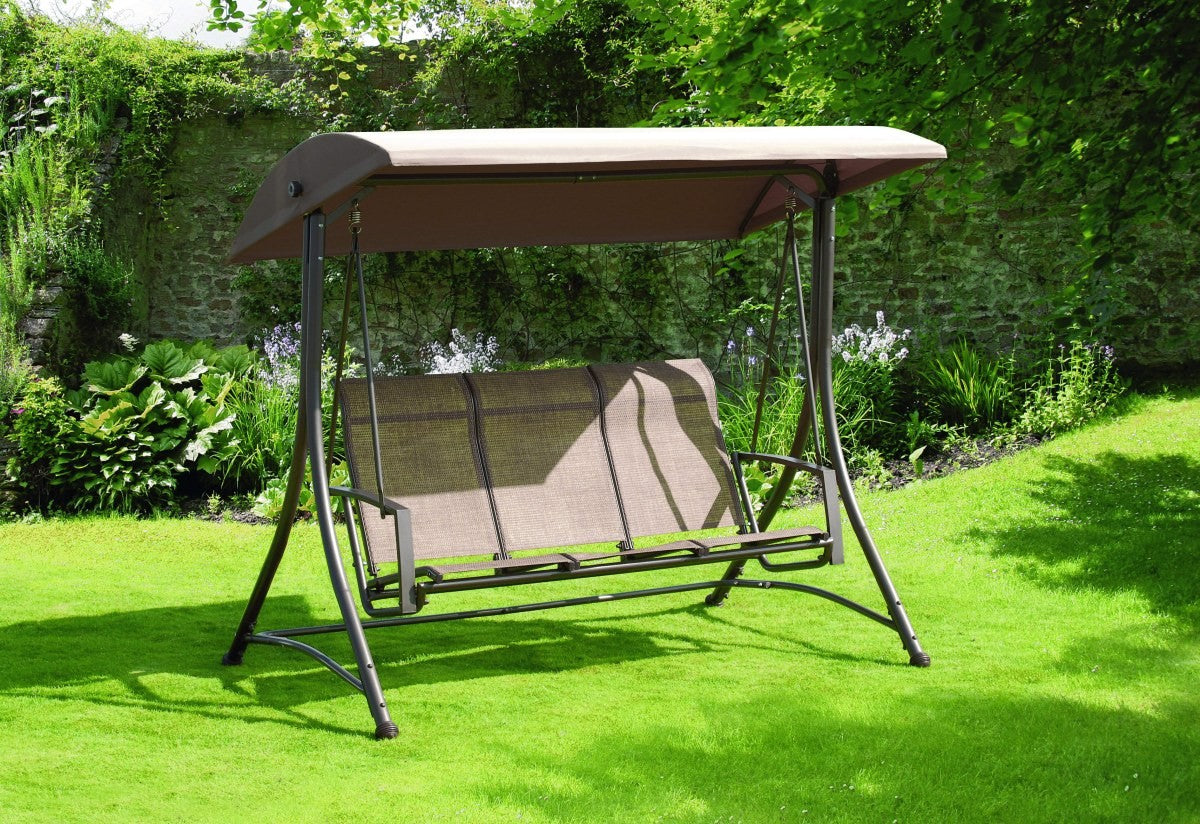 Suntime Havana Bronze 3 Seater Steel Swing Seat