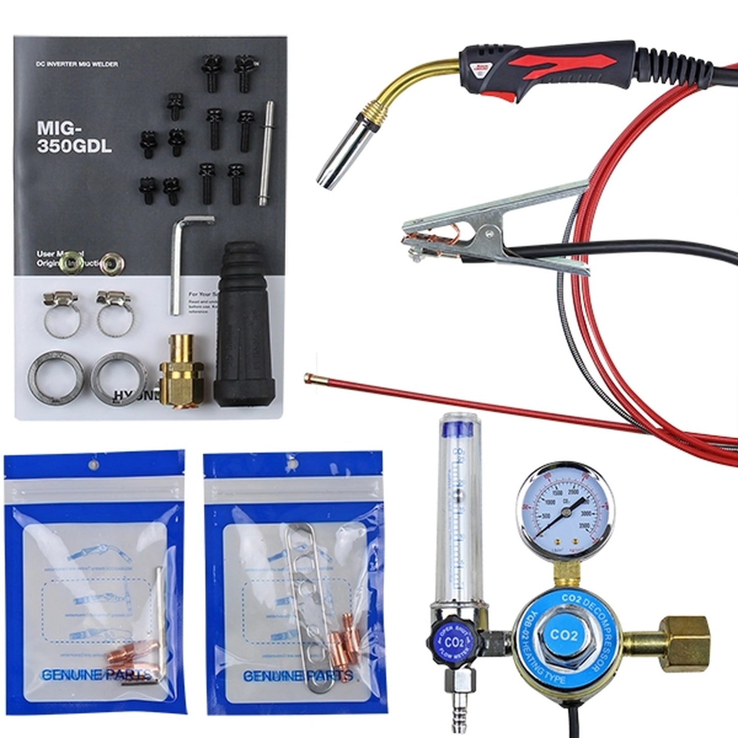 Hyundai HYMIG-350GDL Pro Series MIG DC Inverter Welder