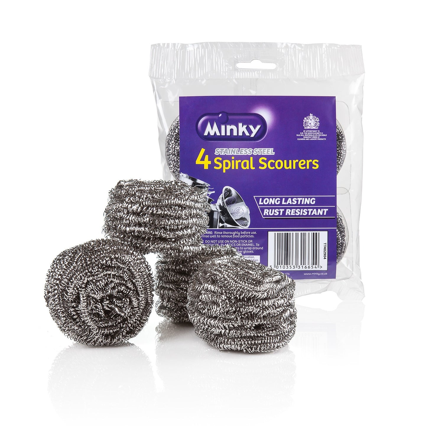 Minky Spiral Scourers 4 Pack