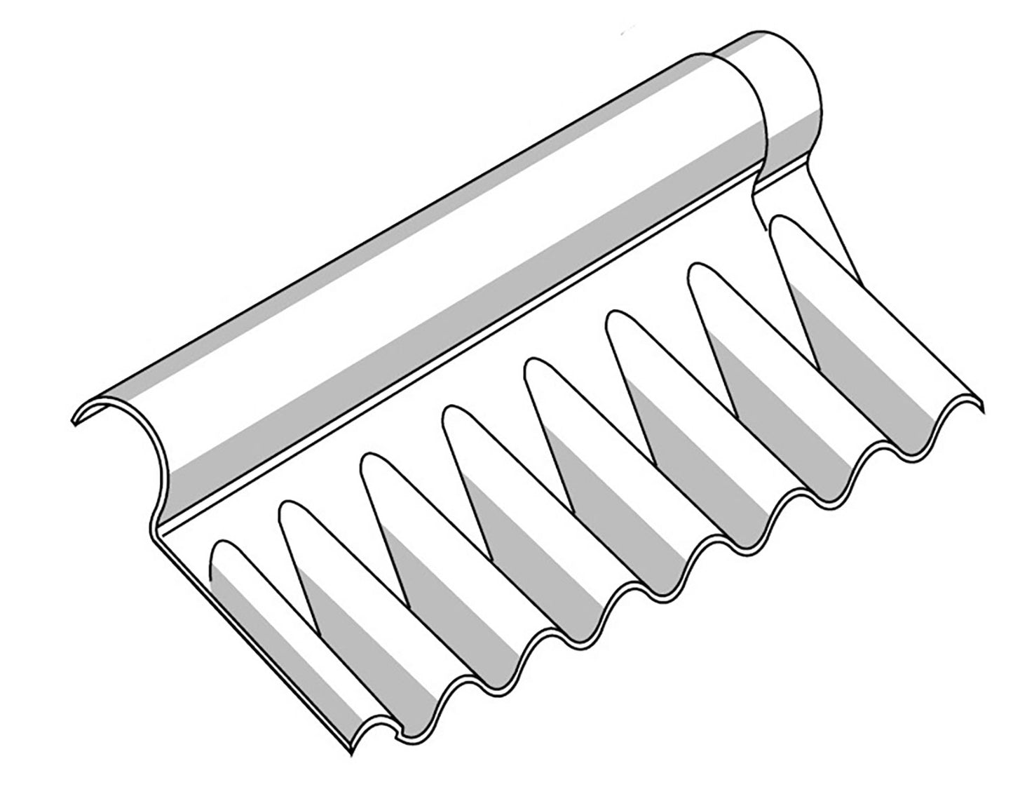 Eternit Profile 6'' Inner Close Fitting Ridge