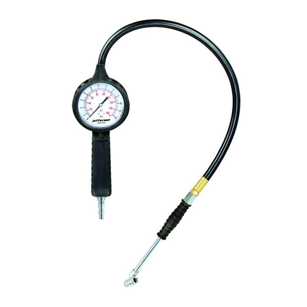 Jefferson Jumbo Professional Tyre Inflator - 500mm Hose with Twin Push Connector