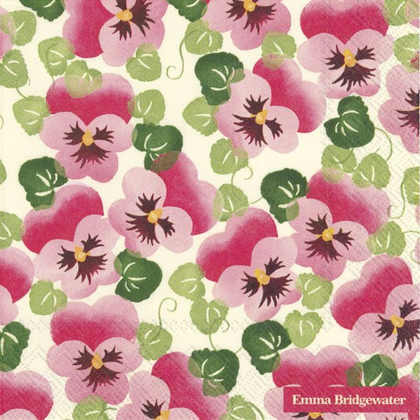 Emma Bridgewater Pink Pansy Lunch Napkins Emma Bridgewater Lunch