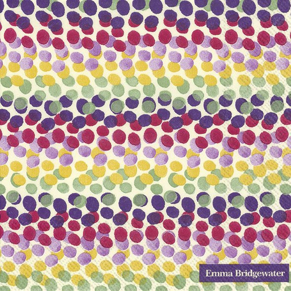 Emma Bridgewater Red Rainbow Dots Lunch Napkins