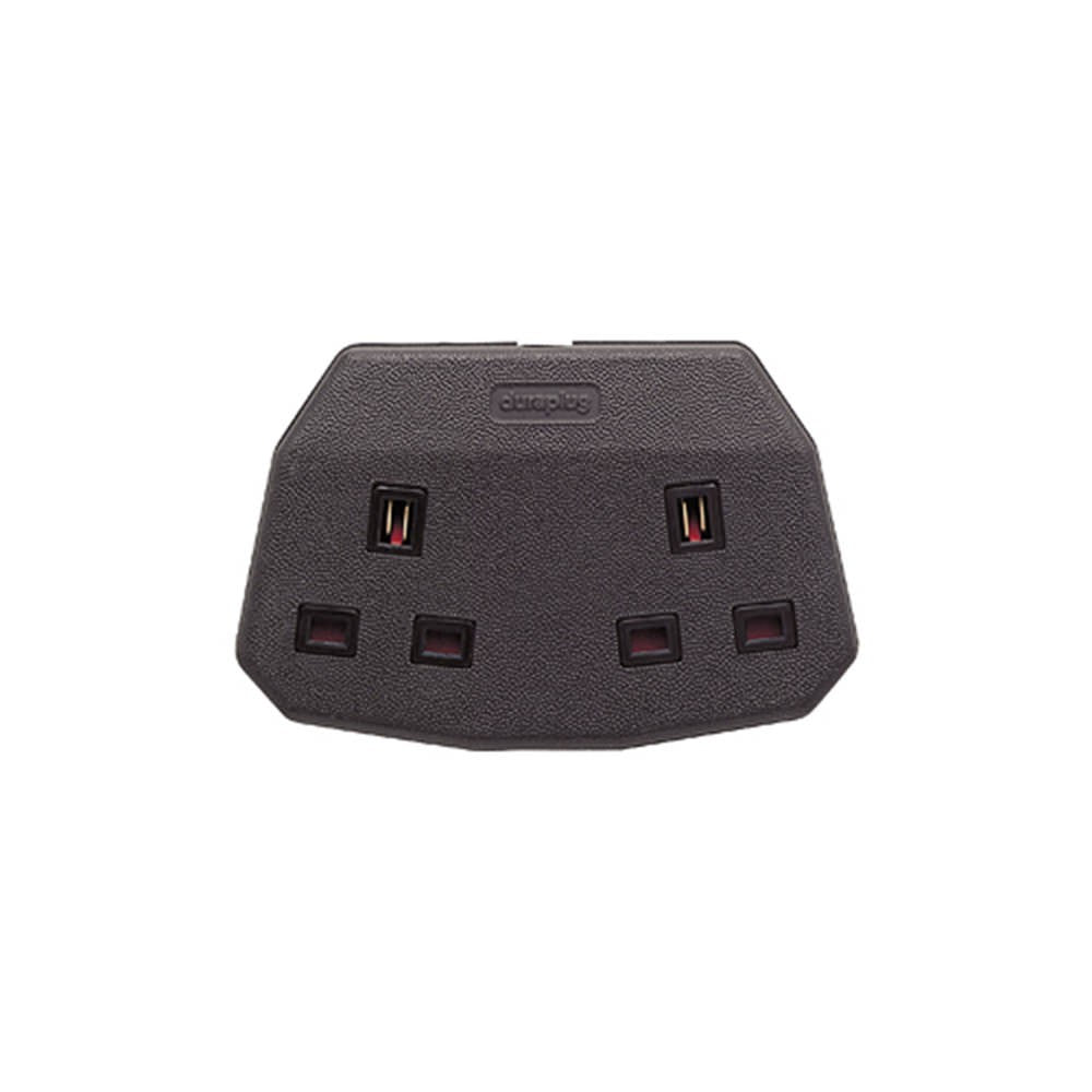 MK Duraplug 13A 3-Pin Twin Socket FCT133