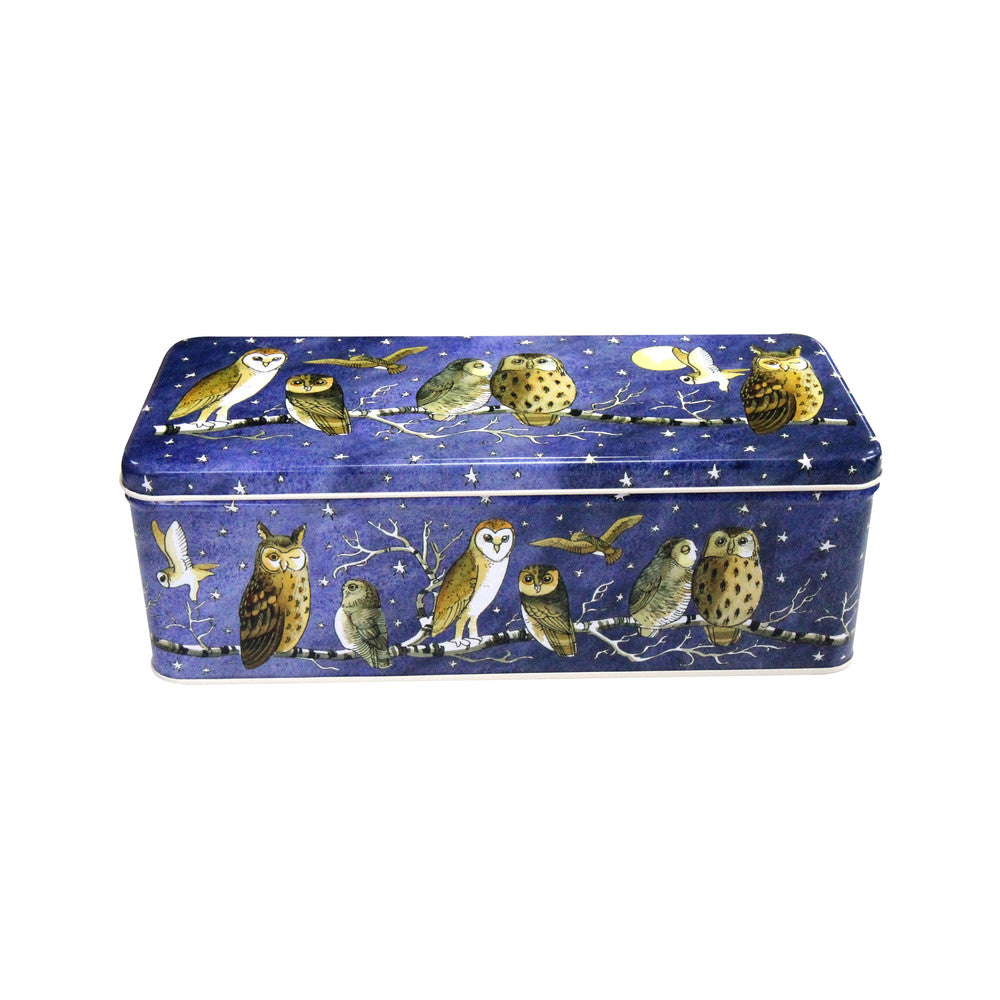 Emma Bridgewater Owl Long Deep Rectangular Tin