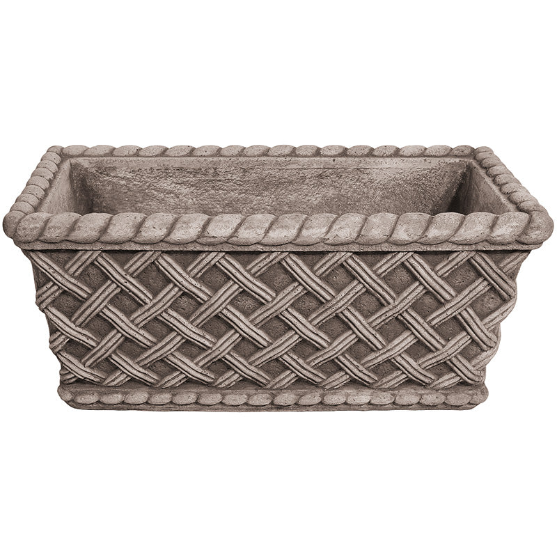 Willowstone Antique Grey Lattice Trough P6AG