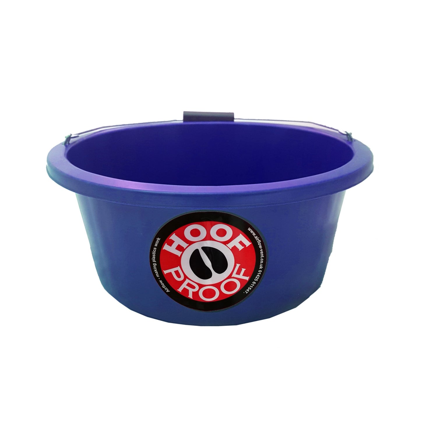 Hoof Proof Blue Shallow Feed Bucket 15L