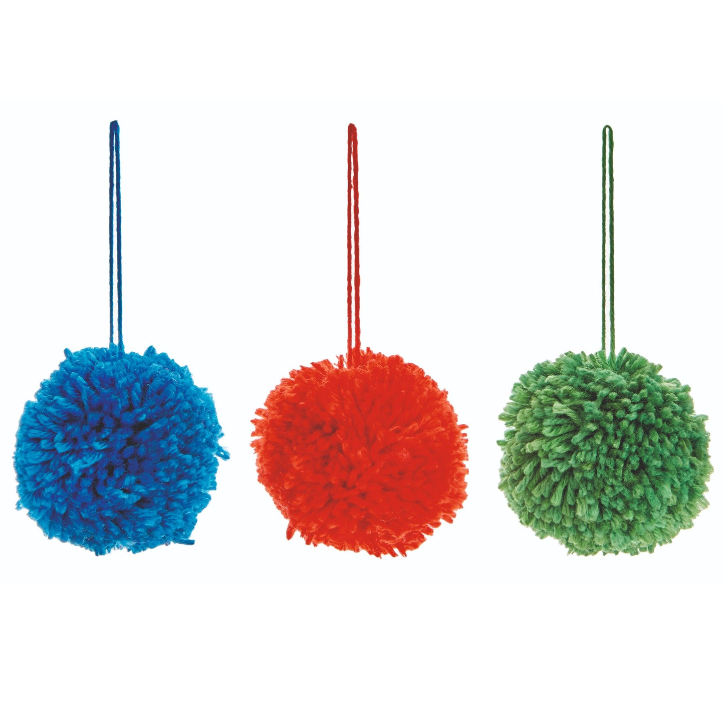 Premier Wooly Pom Pom Baubles 80mm Assorted