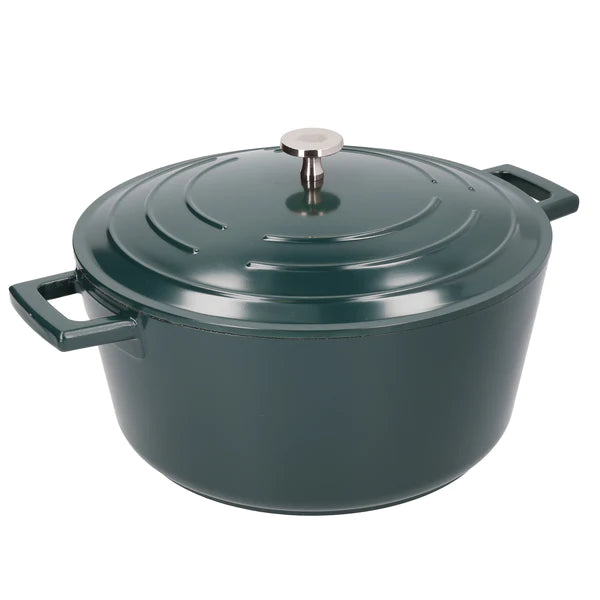 MasterClass Cast Aluminium Casserole Dish 5L Hunter Green