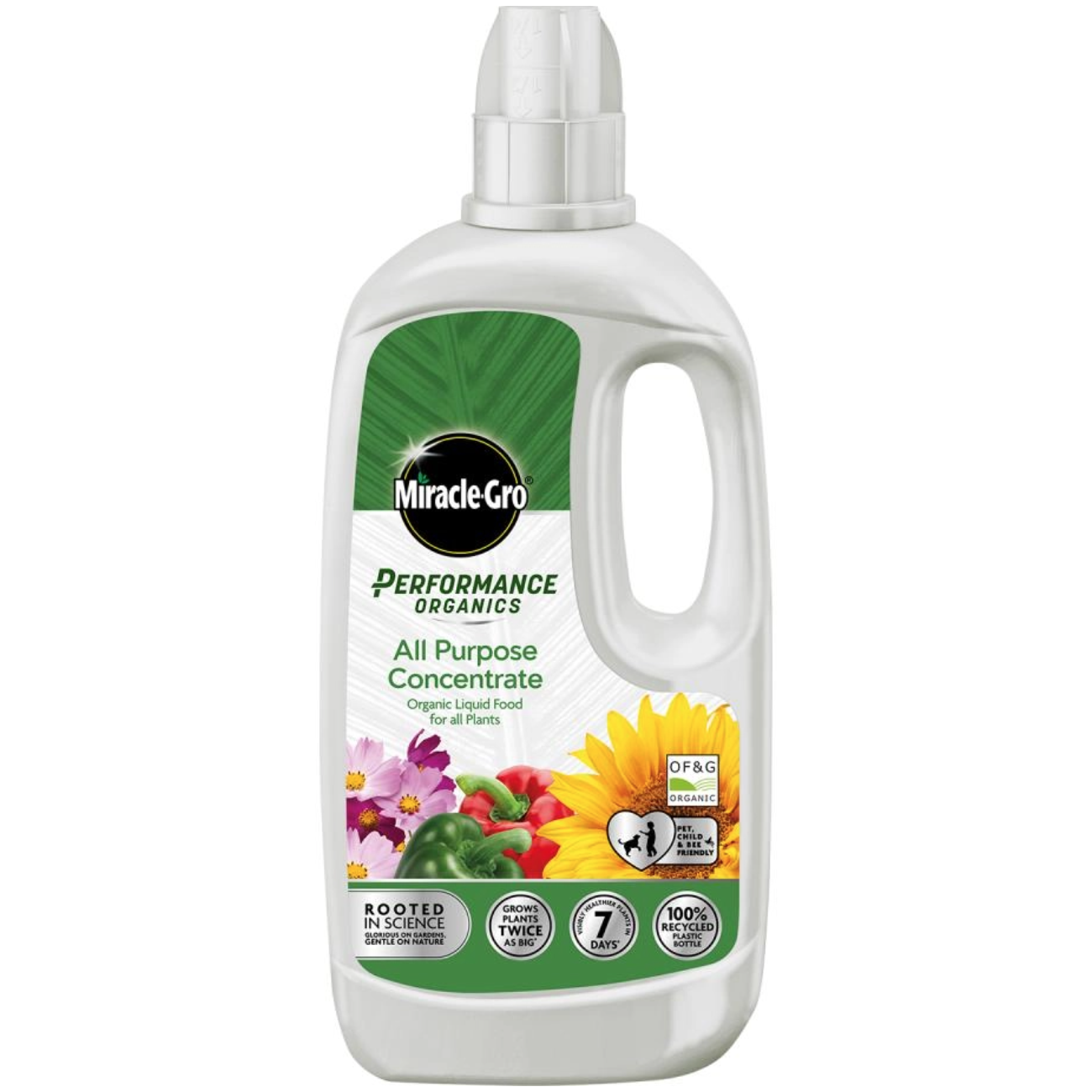 Miracle-Gro Performance Organics All-Purpose Liquid Concentrate Food 1L