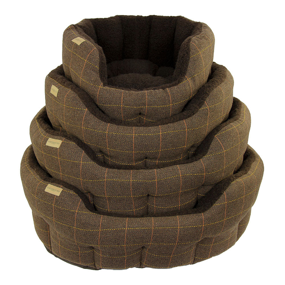 Earthbound Dog Beds Classic Tweed L
