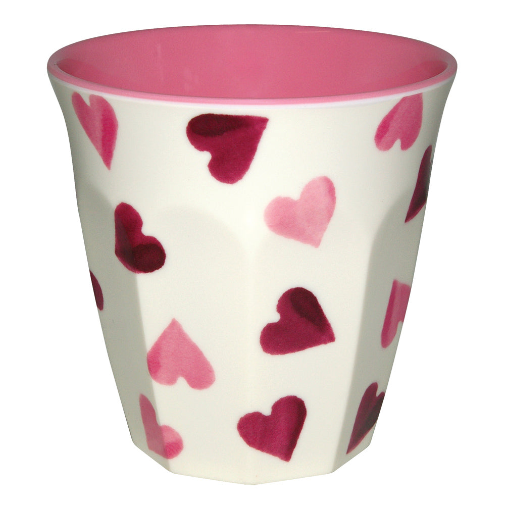Emma Bridgewater Pink Hearts Melamine Beaker