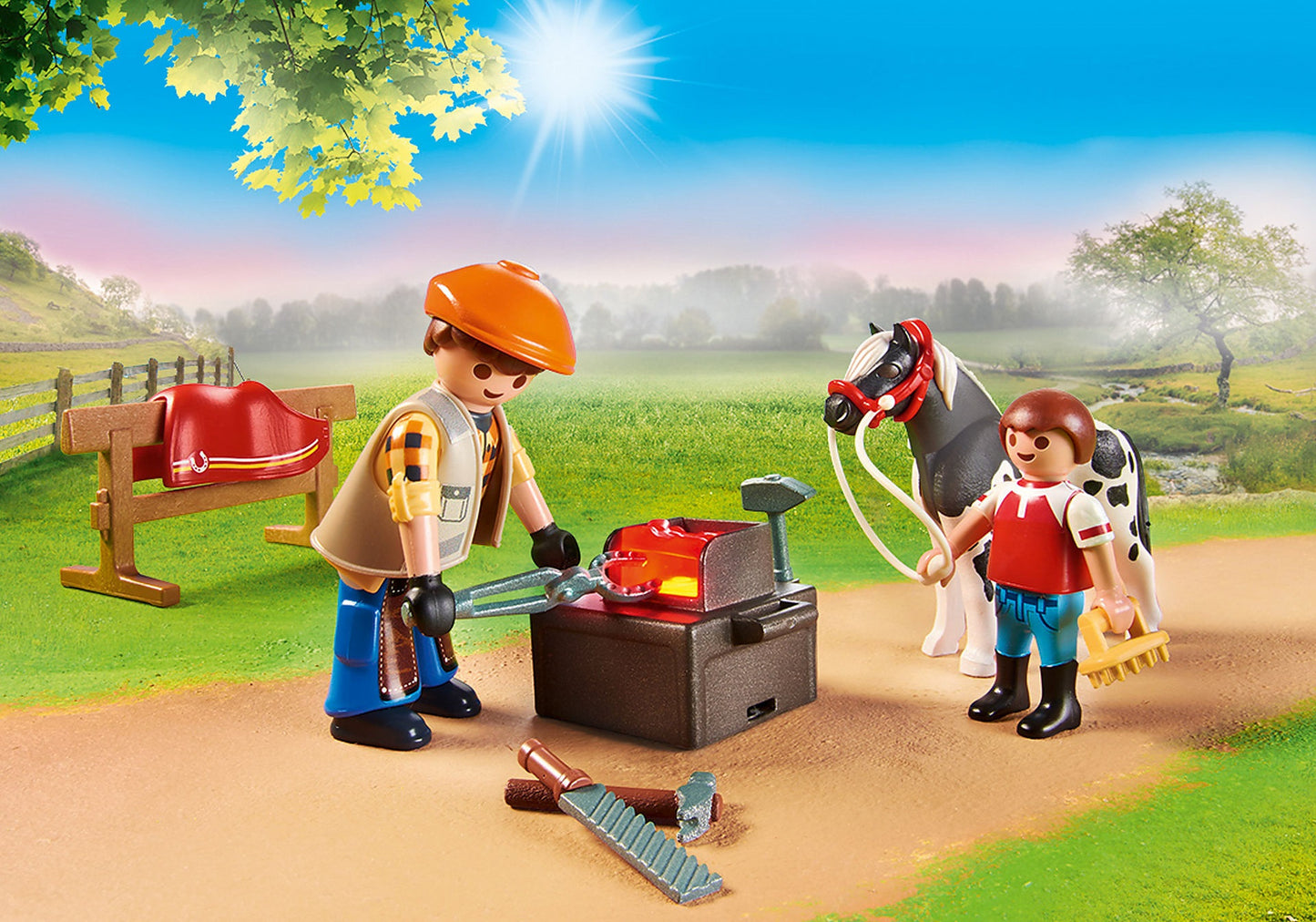 Playmobil Country Pony Farm Mobile Farrier