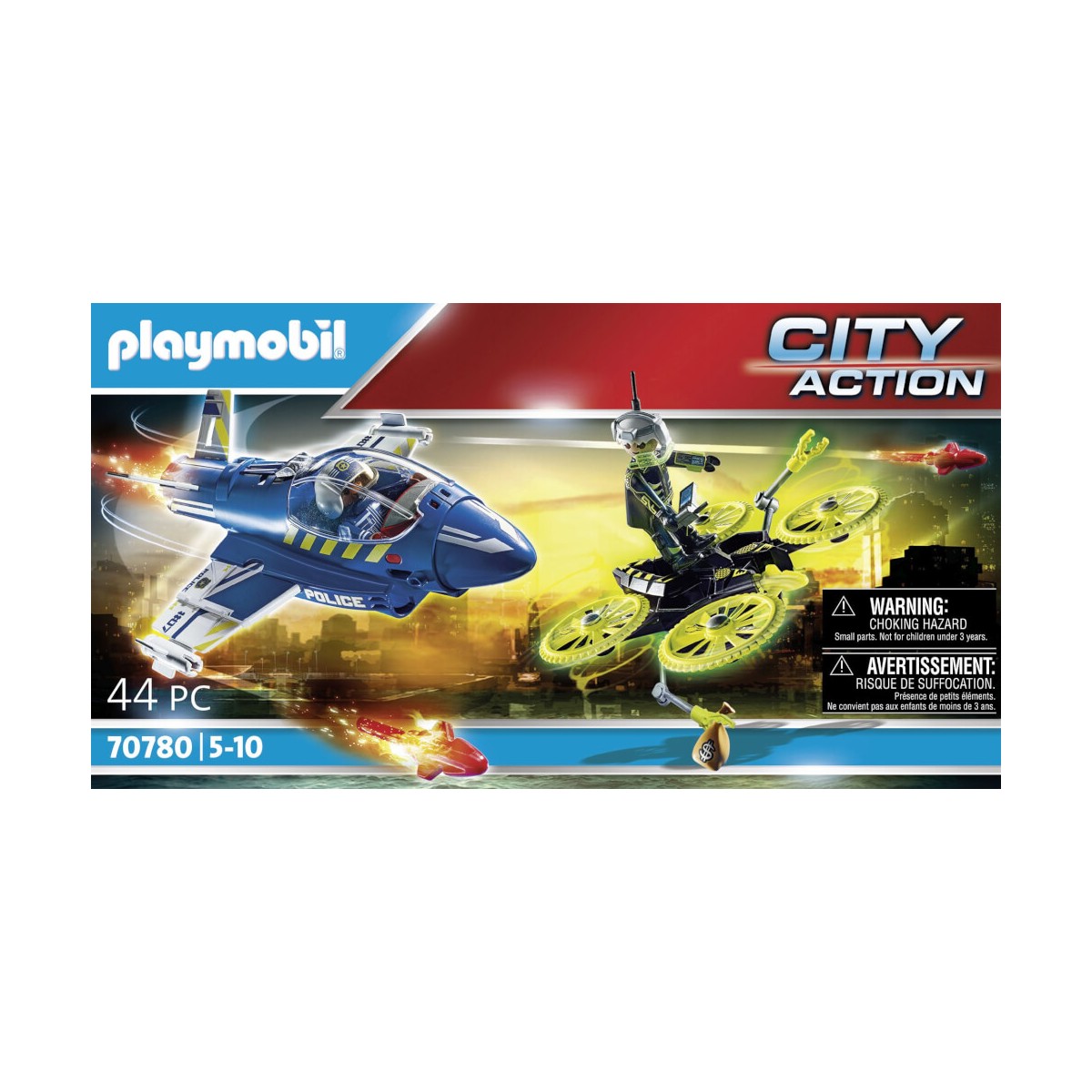 Playmobil City Action Police Jet with Drone 70780