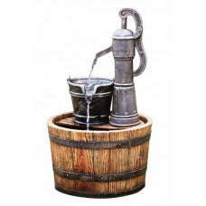 Aqua Creations Pump On Wooden Barrel Water Feature