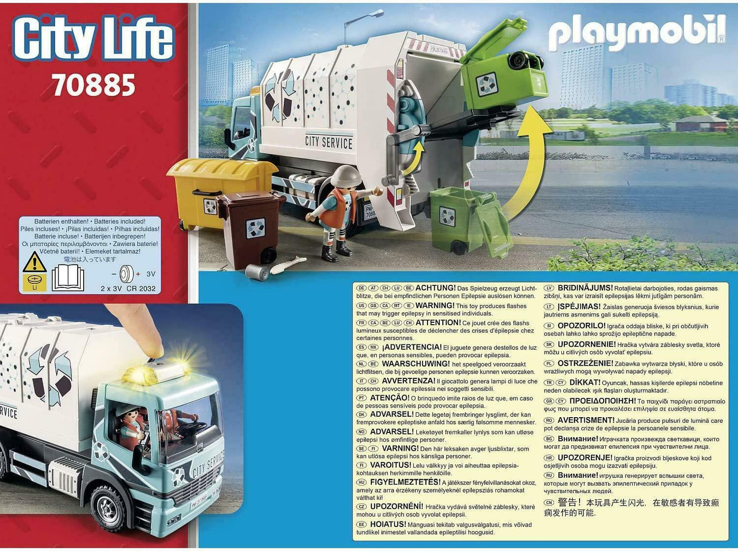 Playmobil City Life City Recycling Truck Promo Pack
