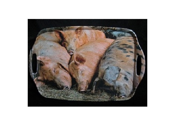 Country Matters Sleeping Pig Tray