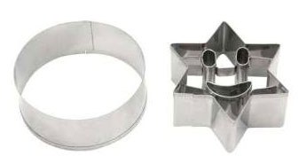 Dexam Cookie Cutter Star & Face Set