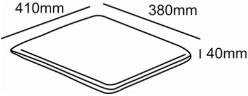 Glencrest CC Collection Seat Pad Taupe x2