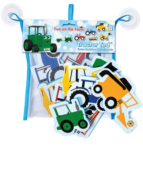 Tractor Ted Farm Machine Bath Stickers