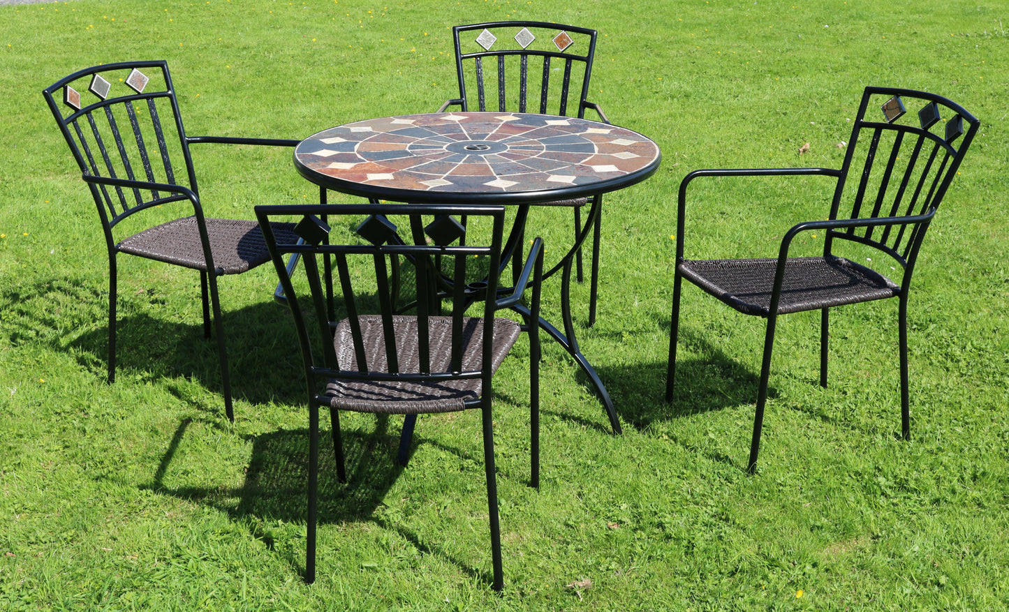 Europa Leisure Granada Table Set & 4 Malaga Chairs