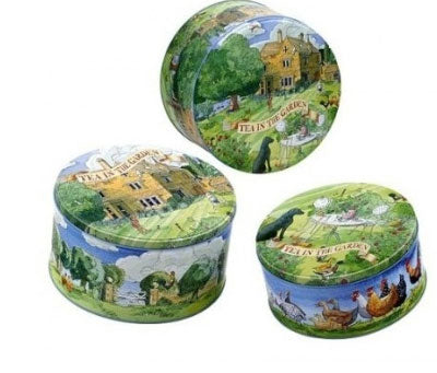 Elite Gift Boxes Matthew Rice Year in the Country Round Cake Tins