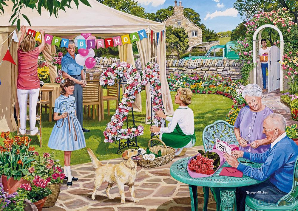 Gibsons The Florist's Round 4 X 500 Piece Jigsaw