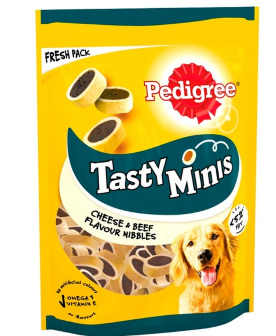 Pedigree Tasty Minis Cheese & Beef 140g