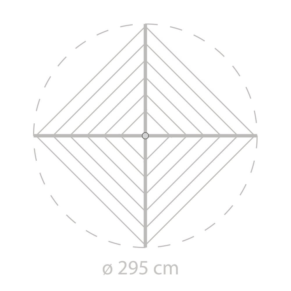 Brabantia Topspinner Clothes Dryer Soil Spike & Cover 50m