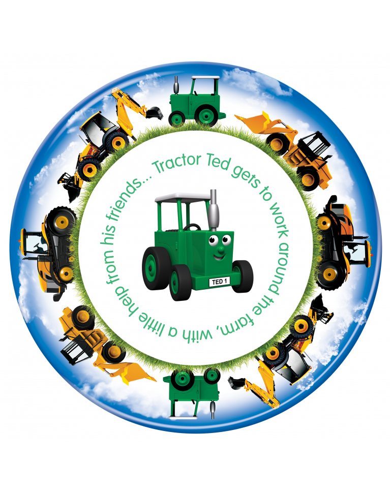 Tractor Ted Digger Plate