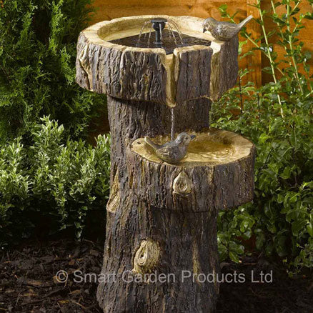 Smart Solar Tree Trunk Bath