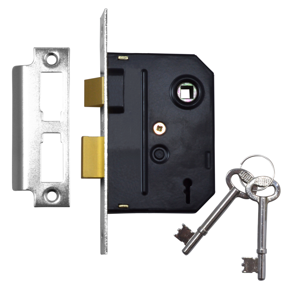 UNION 2295 2 Lever Sashlock Chrome Plated