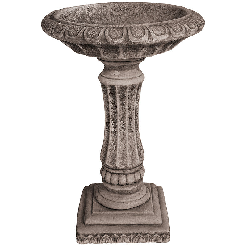 Willowstone Antique Grey Victorian Bird Bath V22AG