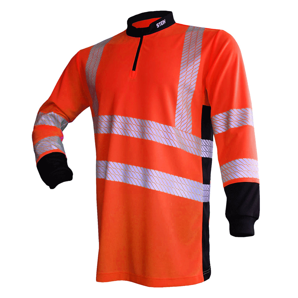 STEIN X25 VENTOUT Hi-Viz T-Shirt Long Sleeve Orange