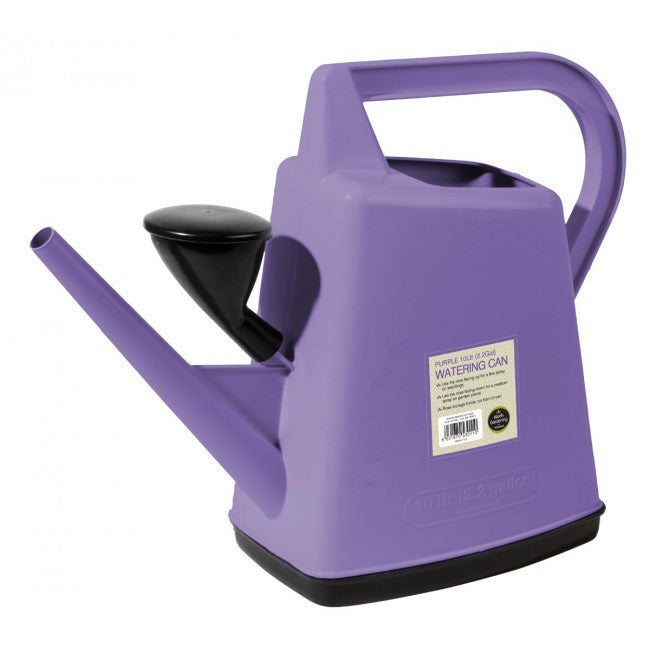 Premium Watering Can Purple 10ltr 2.2 Gallon