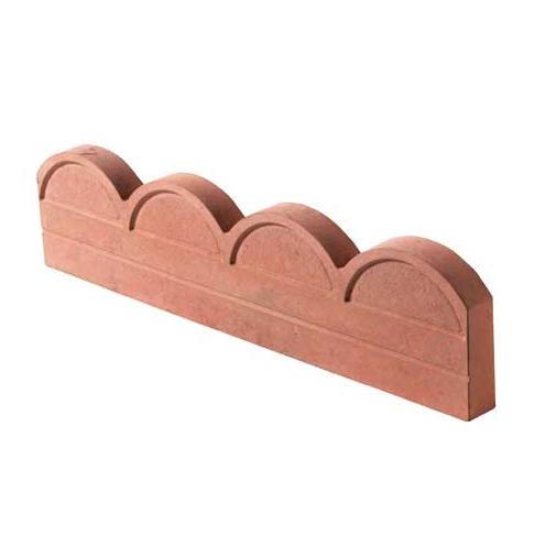 Oakdale Wave Top Edging Red