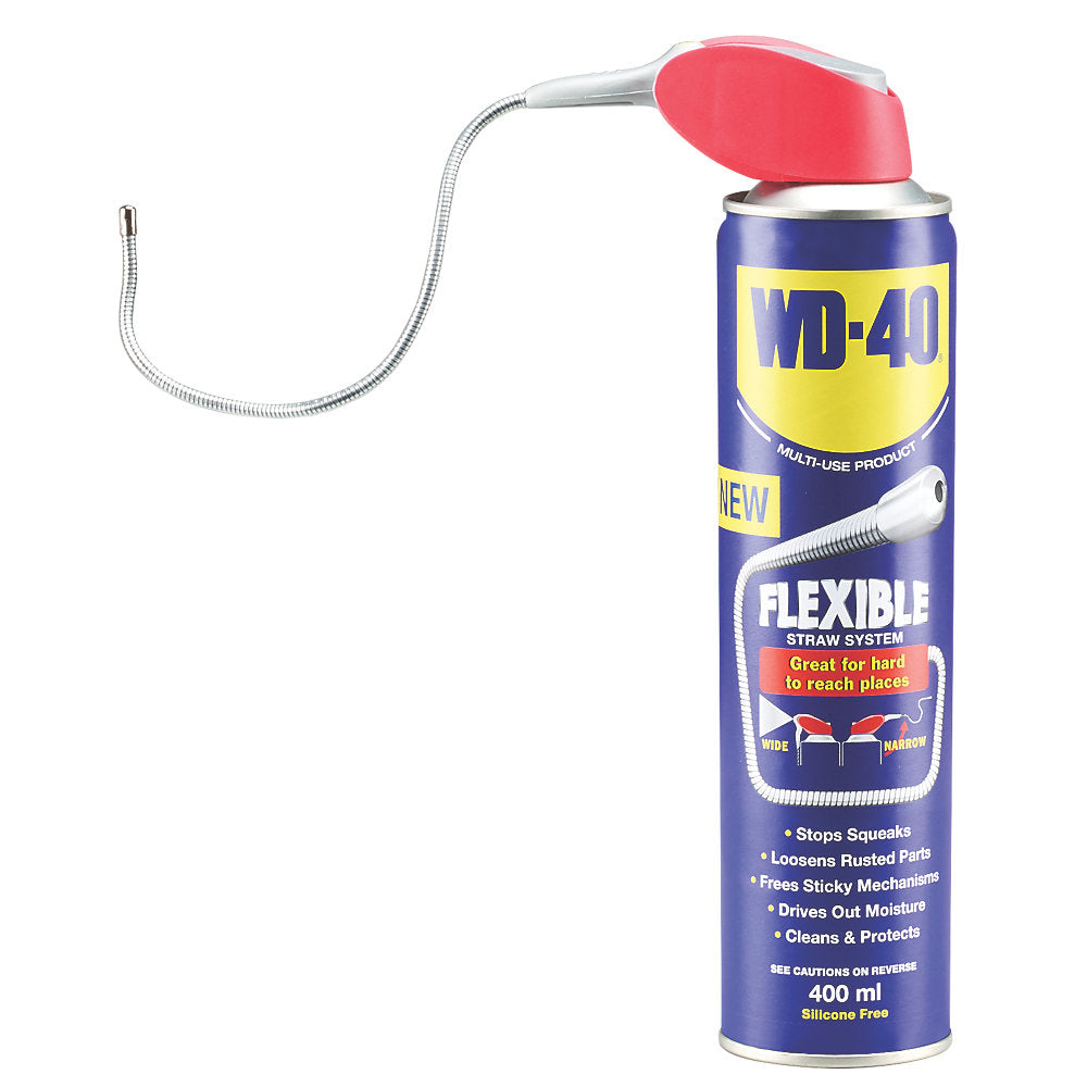 WD-40 Multi-Use Aerosol Lubricant & Flexible Straw 400ml