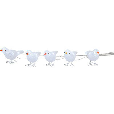 Premier 13cm LED Acrylic Birds Set of 5
