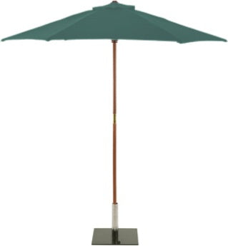 Glencrest Sturdi Wooden Parasol Green 3m