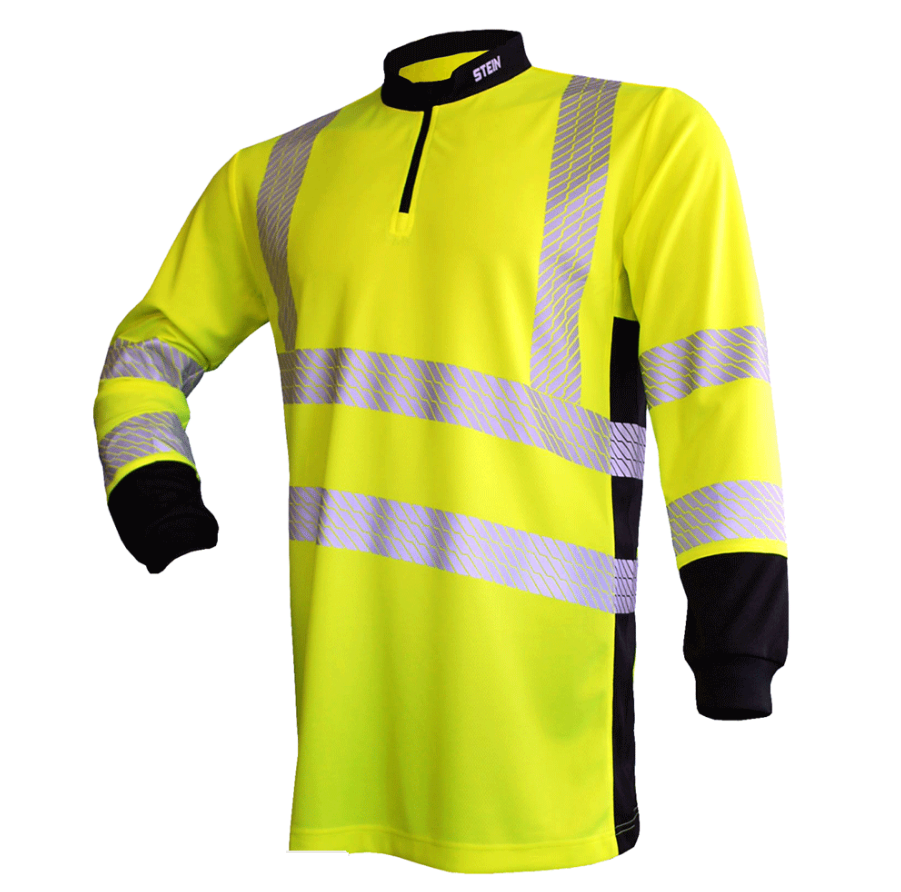 STEIN X25 VENTOUT Hi-Viz T-Shirt Long Sleeve Yellow