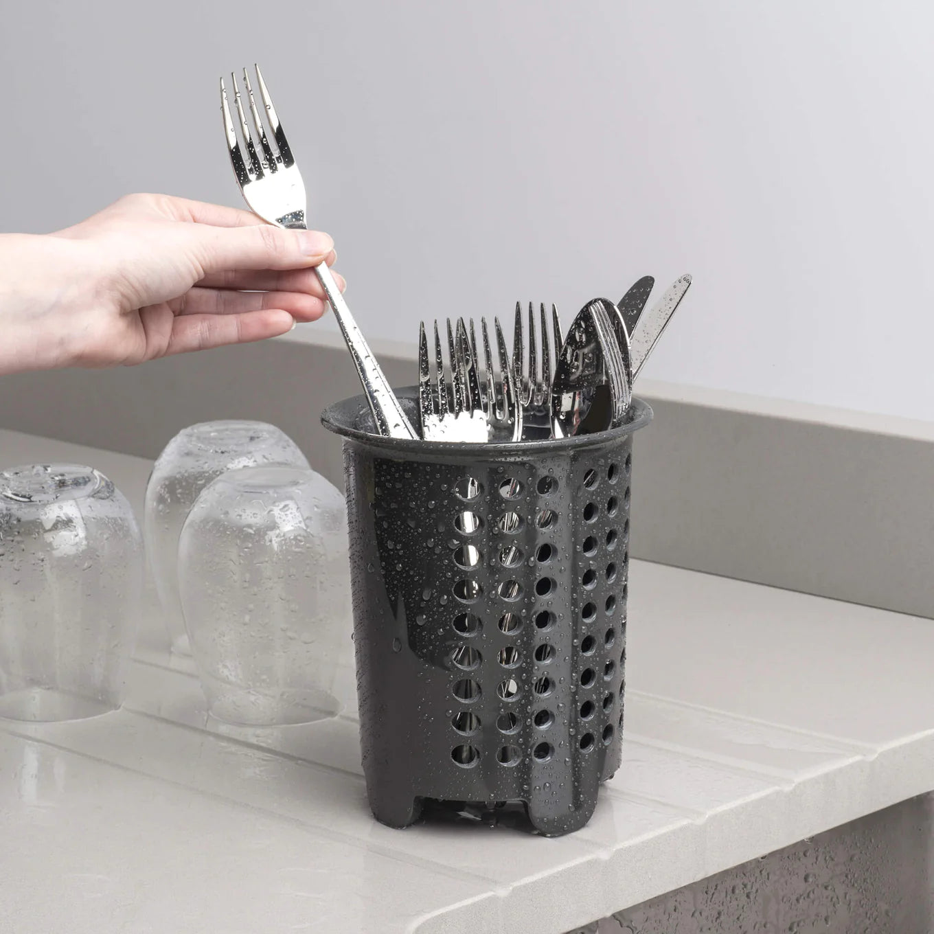 Zeal Melamine Cutlery Drainer